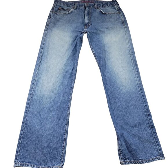 J Crew Jeans Mens 34x32 Straight Casual Dark Wash Denim - Picture 1 of 9